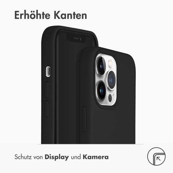 Accezz Liquid Silikoncase mit MagSafe Apple iPhone 13 Pro - Schwarz