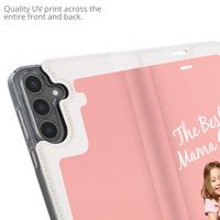 Gestalte deine eigene Compact Gel Klapphülle Samsung Galaxy S25 Plus - Weiß
