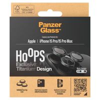 PanzerGlass Hoops Optic Rings Kameraschutz Apple iPhone 15 Pro / 15 Pro Max - Black Titanium