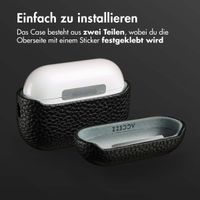 Accezz Echtleder Case  Apple AirPods Pro 2 - Schwarz