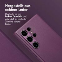 Accezz 2-in-1 Klapphülle aus Leder mit MagSafe Samsung Galaxy S24 Ultra - Heath Purple
