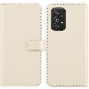 Selencia Echtleder Klapphülle Samsung Galaxy A53 - Greige