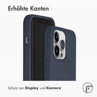 Accezz Liquid Silikoncase mit MagSafe Apple iPhone 13 Pro - Dunkelblau