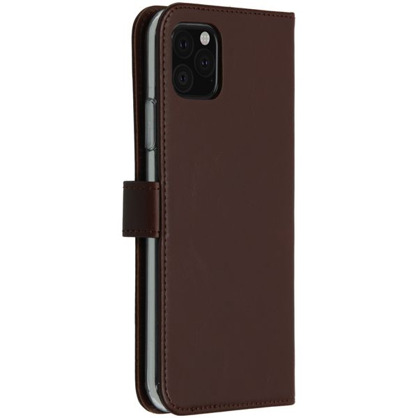 Selencia Echtleder Klapphülle Apple iPhone 11 Pro Max - Braun