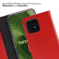 Selencia Echtleder Klapphülle Fairphone 6 / 6+ - Rot