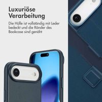 Accezz 2-in-1 Klapphülle aus Leder mit MagSafe Apple iPhone Air - Nightfall Blue