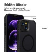 Accezz Rugged Frosted Back Cover mit MagSafe Apple iPhone 14 - Schwarz