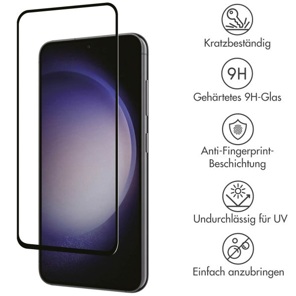 Accezz Full Cover Screen Protector aus gehärtetem Glas Samsung Galaxy A54 (5G) / S23 FE
