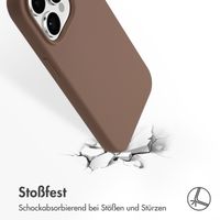 Accezz Liquid Silikoncase mit MagSafe Apple iPhone 14 Pro - Hellbraun