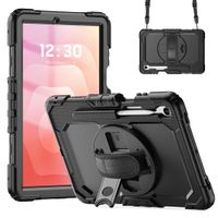 Accezz Robustes Back Cover mit Schultergurt Samsung Galaxy Tab S11 Ultra - Schwarz