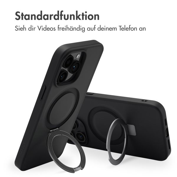 Accezz Ring Stand Backcover mit MagSafe Apple iPhone 14 Pro Max - Schwarz