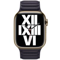 Apple Leather Link Armband für  Apple Watch | 38/40/41/42 mm - Größe S/M - Ink
