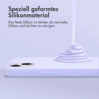 Accezz Liquid Silikoncase mit MagSafe Samsung Galaxy S25 Edge - Violett