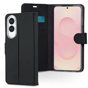 Accezz Wallet TPU Klapphülle Samsung Galaxy S25 Edge - Schwarz