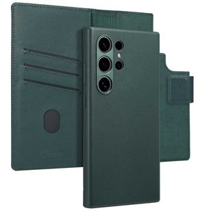 Accezz 2-in-1 Klapphülle aus Leder mit MagSafe Samsung Galaxy S24 Ultra - Cedar Green