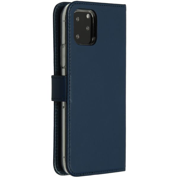 Selencia Echtleder Klapphülle Apple iPhone 11 Pro - Blau