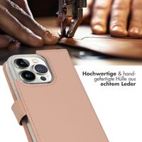 Selencia Echtleder Klapphülle Apple iPhone 14 Pro - Dusty Pink