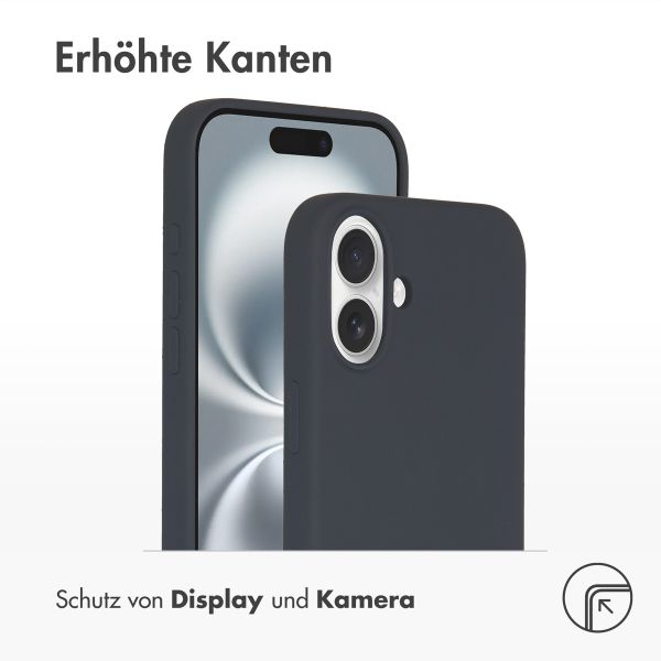 Accezz Liquid Silikoncase mit MagSafe Apple iPhone 16 Plus - Dunkelblau
