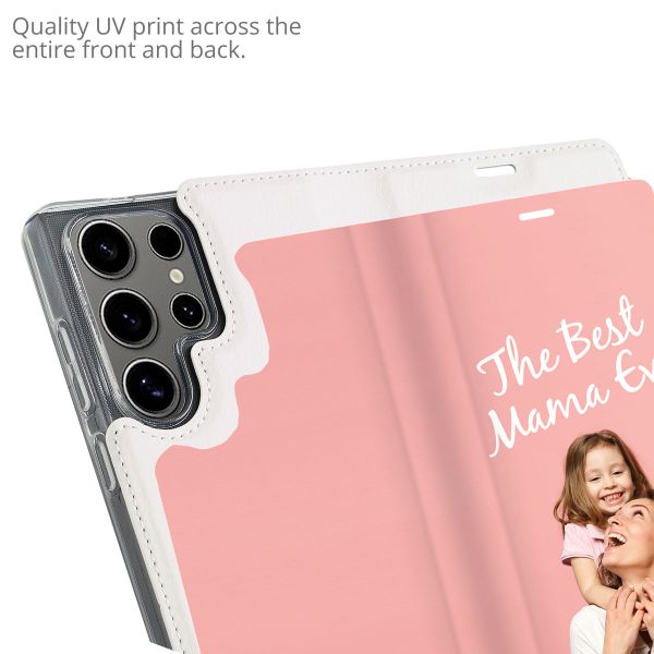Gestalte deine eigene Compact Gel Klapphülle Samsung Galaxy S25 Ultra - Weiß