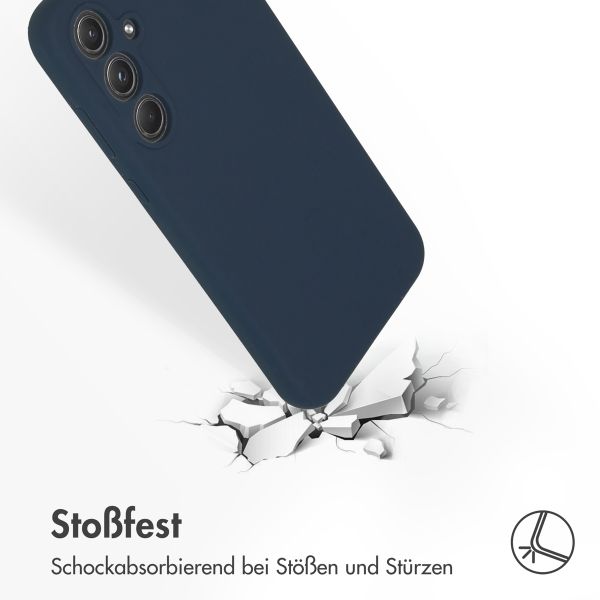 Accezz Liquid Silikoncase Samsung Galaxy A55 - Dunkelblau