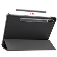 Accezz Trifold Klapphülle Samsung Galaxy Tab S8 / S7 - Schwarz