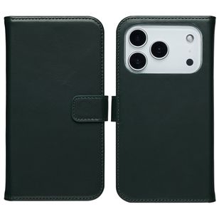 Selencia Echtleder Klapphülle Apple iPhone 17 Pro - Grün