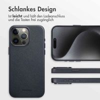Accezz MagSafe Leather Backcover Apple iPhone 15 Pro Max - Onyx Black