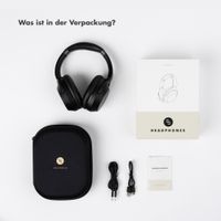 Selencia Urban Play Kabellose Kopfhörer - Aktive Geräuschunterdrückung - Mit Aufbewahrungstasche - Midnight Black