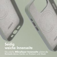 Accezz MagSafe Leather Backcover Apple iPhone 15 Pro - Light Grey
