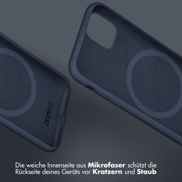 Accezz Liquid Silikoncase mit MagSafe Apple iPhone 13 Pro Max - Dunkelblau