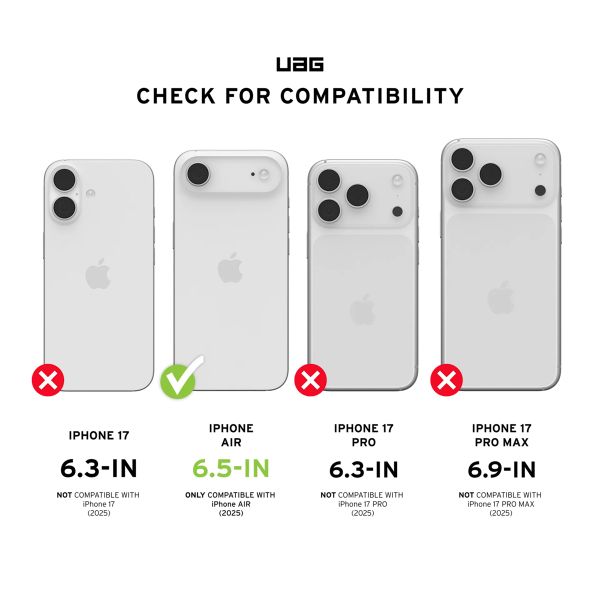 UAG Displayschutz aus gehärtetem Glas Shield Plus Apple iPhone Air