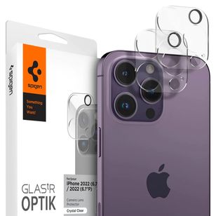 Spigen Optik Lens Protector - Vollständiger Kameraschutz (2er-Pack) für das Apple iPhone 14 Pro / 14 Pro Max