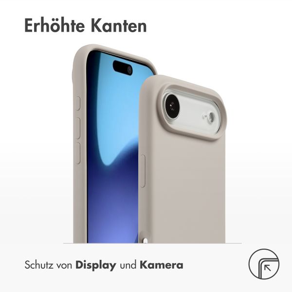 Accezz Liquid Silikoncase mit MagSafe Apple iPhone Air - Stone