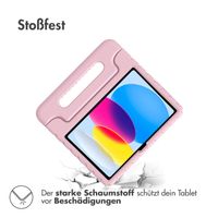 Accezz SchutzHülle mit Handgriff kindersicher Apple iPad 11 (2025) 11 Zoll A16 / iPad 10 (2022) 10.9 Zoll - Hellrosa