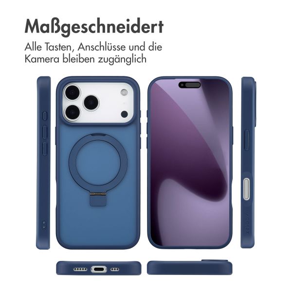 Accezz Ring Stand Backcover mit MagSafe Apple iPhone 17 Pro Max - Blau