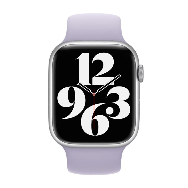 Apple Silikon Solo Loop für  Apple Watch | 38/40/41/42 mm - Größe 9 - Purple Fog