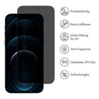 Accezz Privacy Displayschutz aus gehärtetem Glas Apple iPhone 12 Pro Max