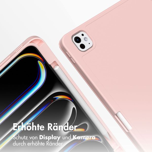 Accezz Smarte Klapphülle aus Silikon Apple iPad Pro 11 (2025) M5 / (2024) M4 - Rosa
