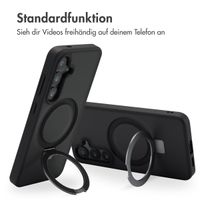 Accezz Ring Stand Backcover mit MagSafe Samsung Galaxy S24 - Schwarz