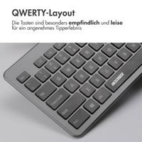 Accezz Premium Desktop QWERTY Bluetooth-Tastatur - Grau