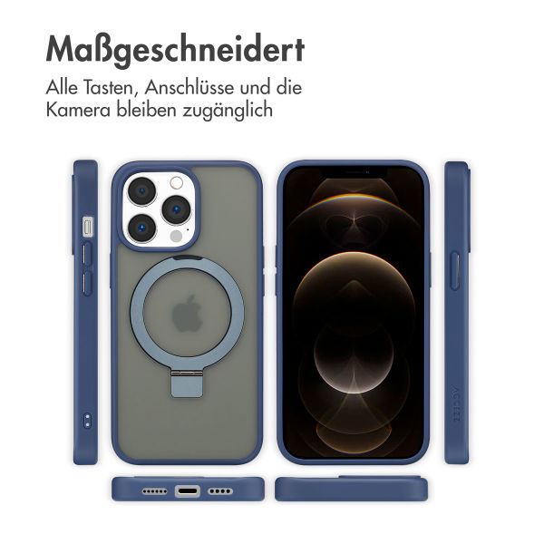 Accezz Ring Stand Backcover mit MagSafe Apple iPhone 13 Pro Max - Blau