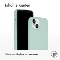 Accezz Liquid Silikoncase mit MagSafe Apple iPhone 15 Plus - Sky Blue