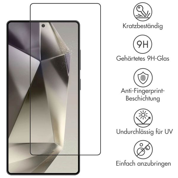 Accezz Full Cover Screen Protector aus gehärtetem Glas Samsung Galaxy S25 Ultra