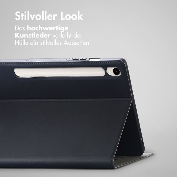 Accezz Classic Klapphülle Samsung Galaxy Tab S10 Ultra / Tab S9 Ultra - Schwarz