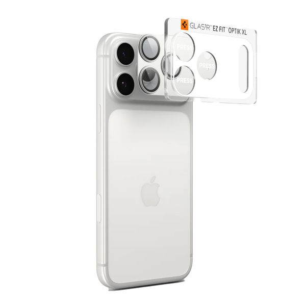 Spigen GLAStR EZ Fit Optik Kameraschutz Apple iPhone 17 Pro Max - Silver