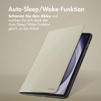 Accezz Classic Klapphülle Samsung Galaxy Tab A9 Plus - Greige