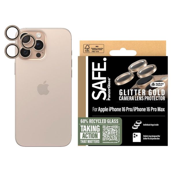 SAFE by PanzerGlass Kameralinsenschutz Apple iPhone 16 Pro / 16 Pro Max - Gold