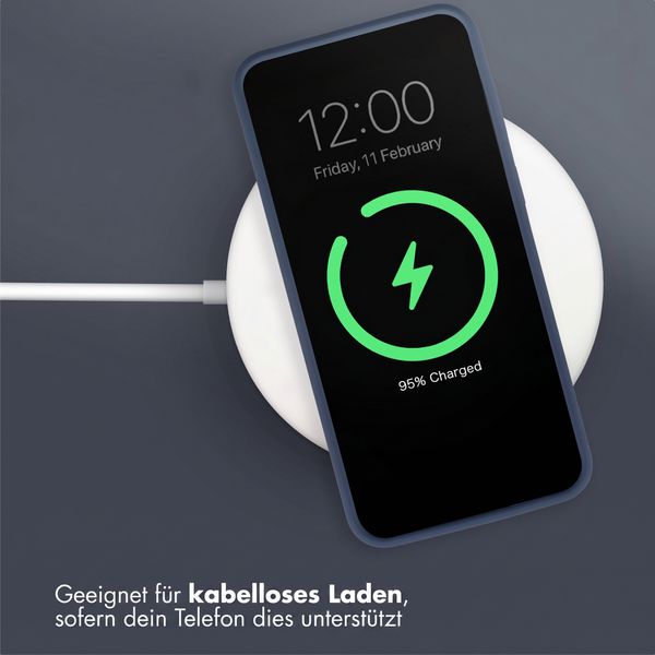 Accezz Liquid Silikoncase Samsung Galaxy A37 (5G) - Dunkelblau