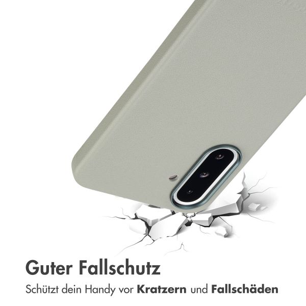 Accezz MagSafe Leather Backcover Samsung Galaxy A36 / A56 - Light Grey
