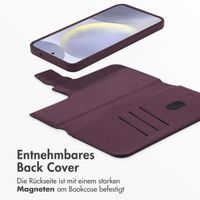 Accezz 2-in-1 Klapphülle aus Leder mit MagSafe Samsung Galaxy S25 Plus - Heath Purple